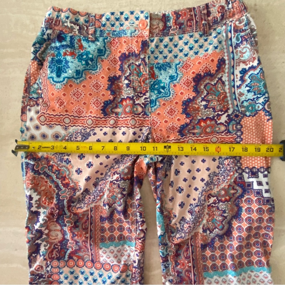 Chico’s Cool Cotton-Blend Patched Capris - Picture 9 of 14